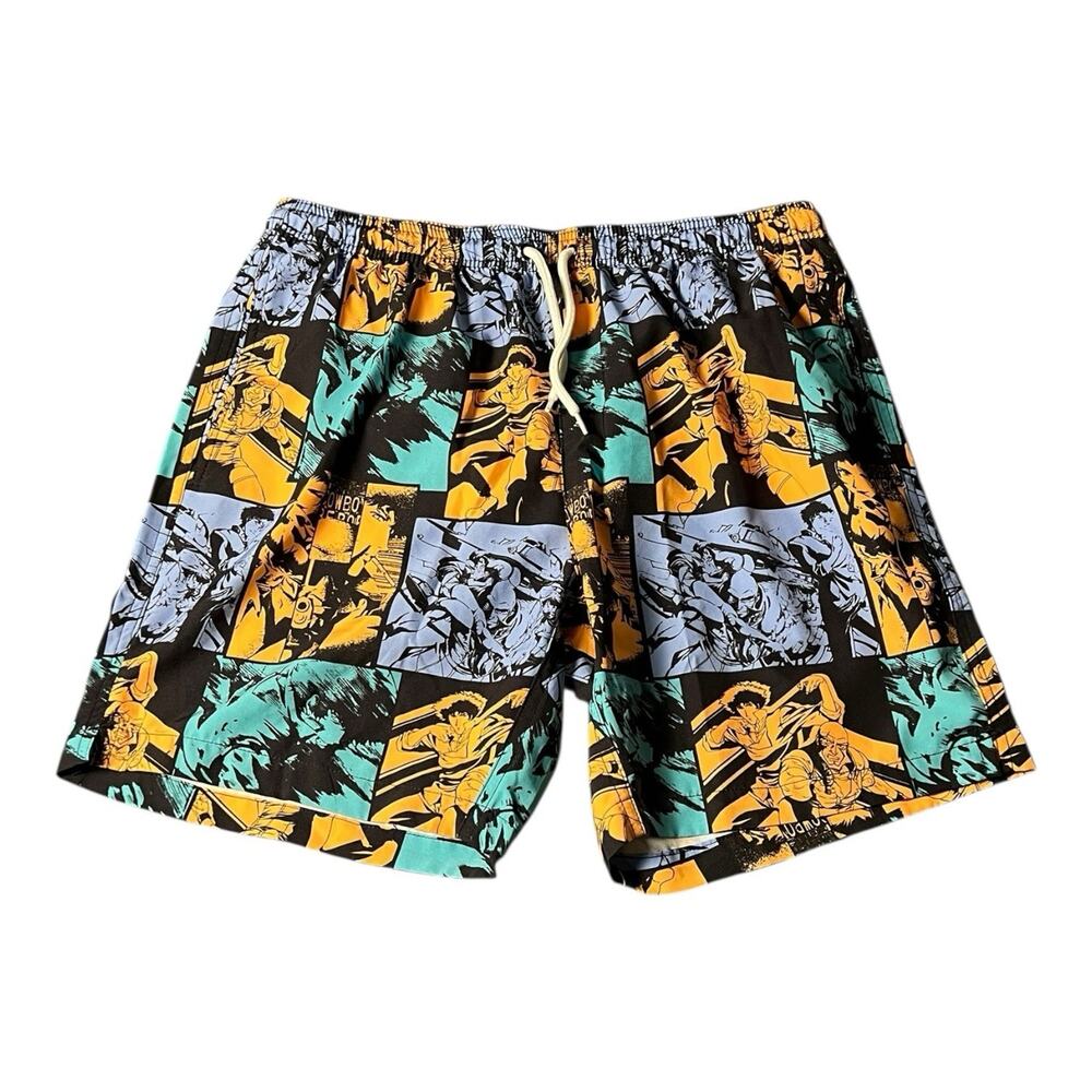 Cowboy Bebop Men’s Small Swim‎ Shorts SUNRISE Anime Manga Funimation AOP Comic